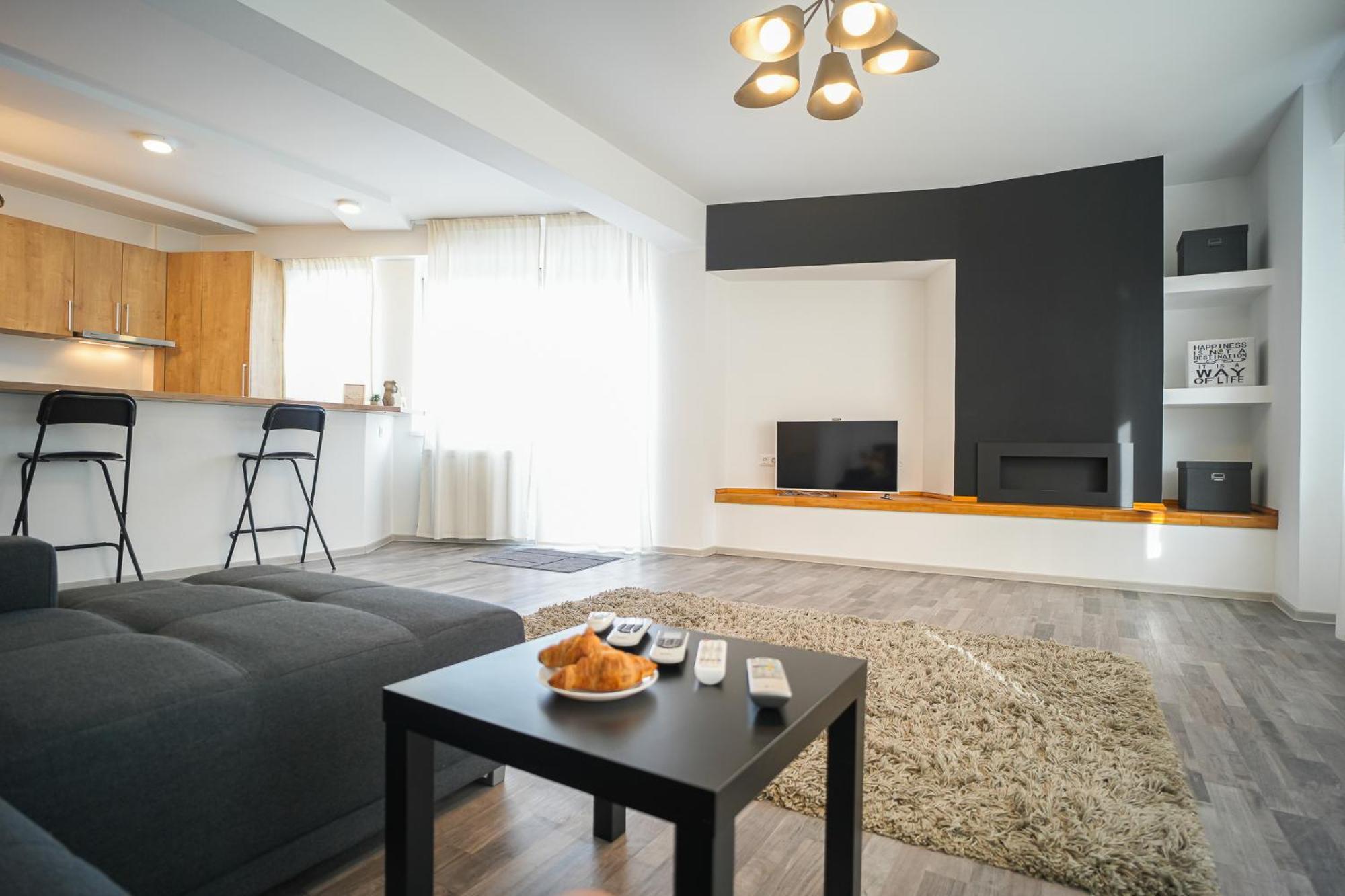 Penthouse With Huge Rooftop Terrace & City View Bukarest Exterior foto